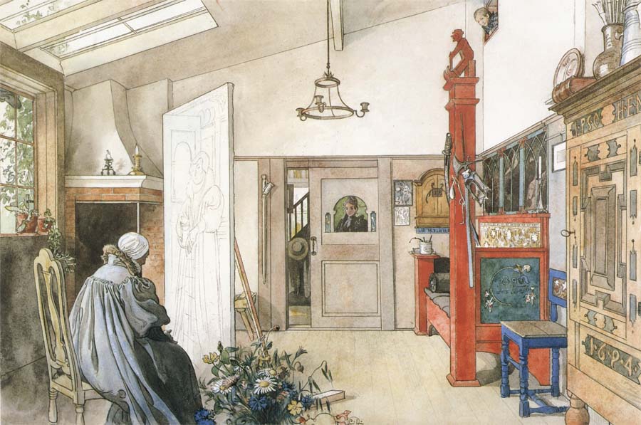 Carl Larsson The Other Half of the Studio